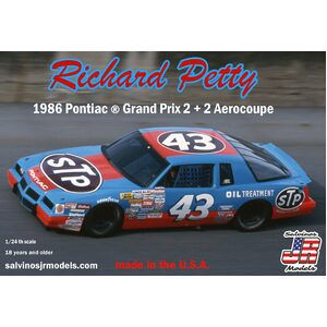 Salvinos JR Richard Petty 1986 Pontiac 2+2 1:24 Scale Model  RPGP1986D
