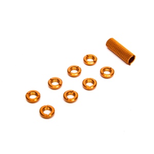  Spektrum Radio Orange Switch Nuts (8) & Wrench - SPMA1303