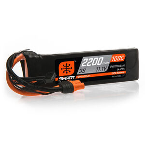 11.1V 2200mAh 3S 100C Smart LiPo Battery: IC3 SPMX22003S100