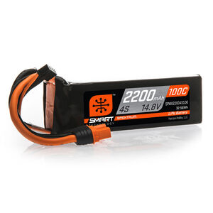 14.8V 2200mAh 4S 100C Smart LiPo Battery: IC3 SPMX22004S100
