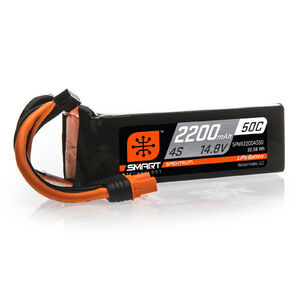 14.8V 2200mAh 4S 50C Smart LiPo Battery: IC3  SPMX22004S50