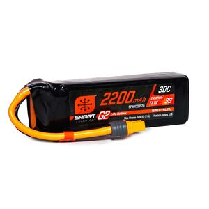 11.1V 2200mAh 3S 30C Smart G2 LiPo Battery: IC3 SPMX223S30