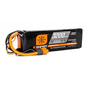 11.1V 3200mAh 3S 30C Smart LiPo Battery: IC3  SPMX32003S30