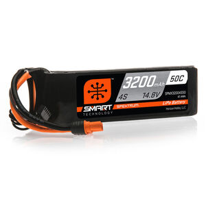 14.8V 3200mAh 4S 50C Smart LiPo Battery: IC3 #SPMX32004S50
