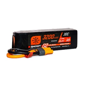 Spektrum 6S 22.2v 3200mAh 30C Smart G2 Soft Case LiPo Battery w/ IC5 Connector