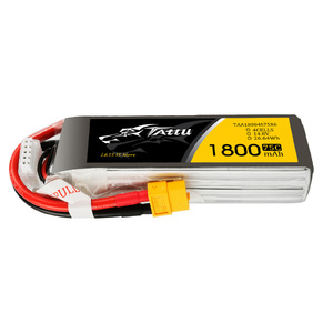 Gens Ace Tattu 4S 14.8v 1800mAh 75C LiPo Battery Soft Case w/ XT60 Connector