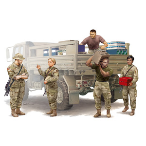 Modern U.S. soldiers – Logistics Supply Team 1:35 #00429