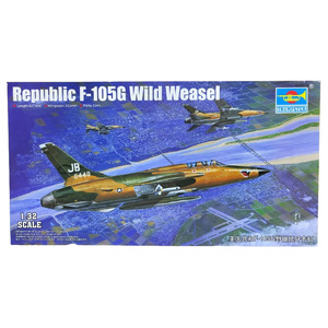 Trumpeter 02202 Republic F-105G Wild Weasel 1/32 Scale Plastic Model Kit