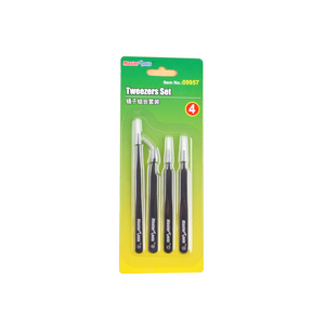 Master Tools 09957 Tweezers Set, 4pcs