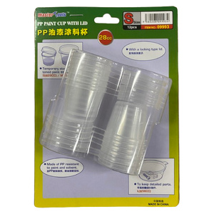Trumpeter PP Paint Cup w/ Lid Small Size, 12pcs