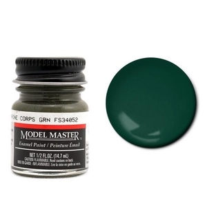 Model Master 2025 Marine Corps Flat Green Enamel Paint Jar 14.7mL