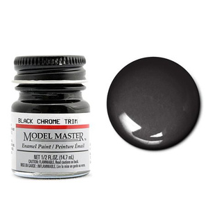 Model Master 2735 Black Chrome Trim Enamel Paint 14.7ml Jar