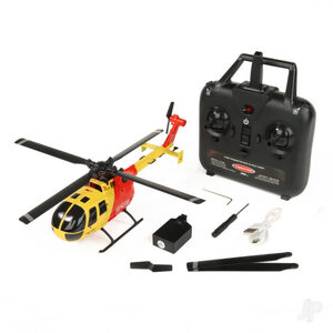 Twister BO-105  Flybarless Helicopter Yellow/Red