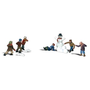 Snowball Fight - HO Scale #WS-A1894