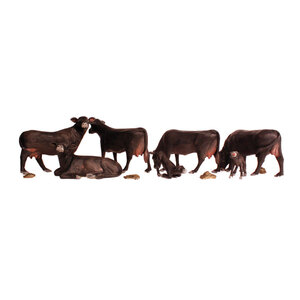 Black Angus Cows - HO Scale  WS-A1955