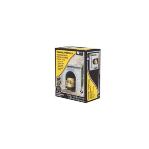 N Scale Single Track Concrete Tunnel Portals  C1152