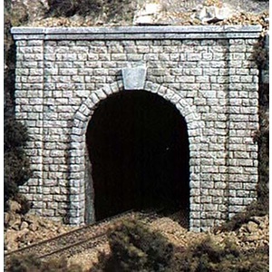 Two N Scale Single Track Cut Stone Tunnel Portals #C1153