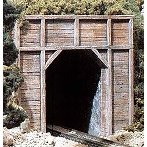 N Scale Single Track Timber Tunnel Portals  C1154