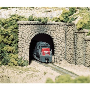 Two N Scale Single Track Random Stone Tunnel Portals #C1155