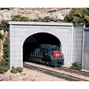 N Scale Double Track Concrete Tunnel Portals   C1156