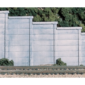 N Scale Concrete Retaining Walls (6)  C1158