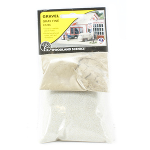 Fine Gray Gravel, from Woodland Scenics.  C1286