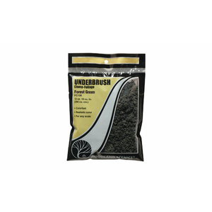 Underbrush Clump Foliage (Forest Green) from Woodland Scenics.  FC138