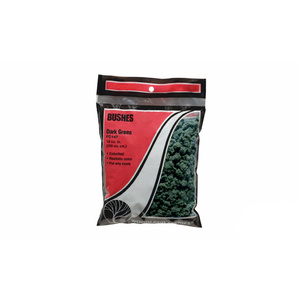 Bushes Clump Foliage (Dark Green) from Woodland Scenics.  FC147