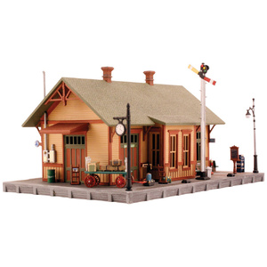 Woodland Scenics PF5207 Woodland Station N Scale Pre-Fab Building Kit