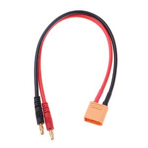 XT90 Charge Lead 30cm 14AWG w/ 4mm Banana Plugs