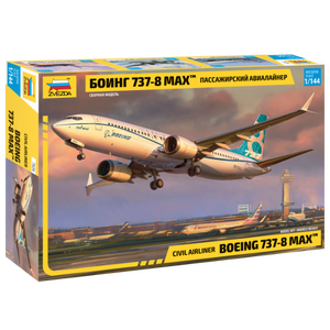Zvezda 7026 Boeing 737-8 Max 1:144 Scale Model Plastic Kit