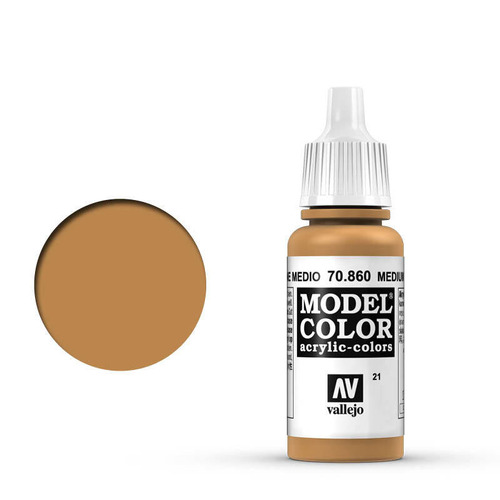 Vallejo Model Color 70.860 Medium Flesh Tone acrylic Paint 17ml VALLEJO