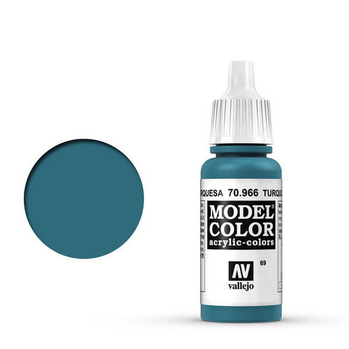 Vallejo Model Color 70.966 Turquoise acrylic Paint 17ml VALLEJO