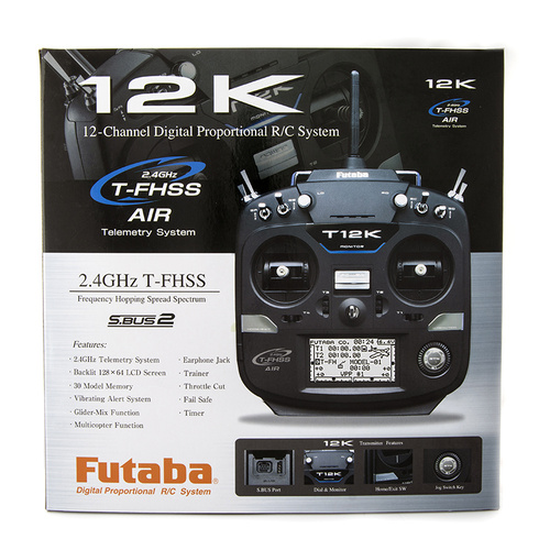 Futaba 12K 12-Channel Transmitter with R3008SB Receiver