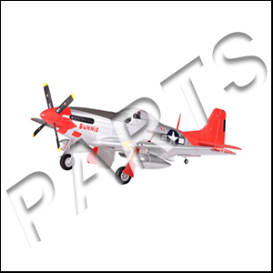1700mm P-51D Red Tail Parts